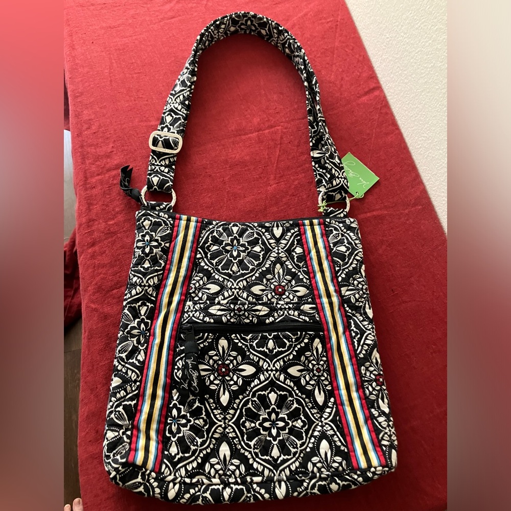 Vera Bradley Barcelona Hipster Crossbody Purse Bag Pockets Zipper